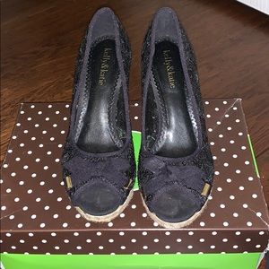 Kelly& Katie black wedge